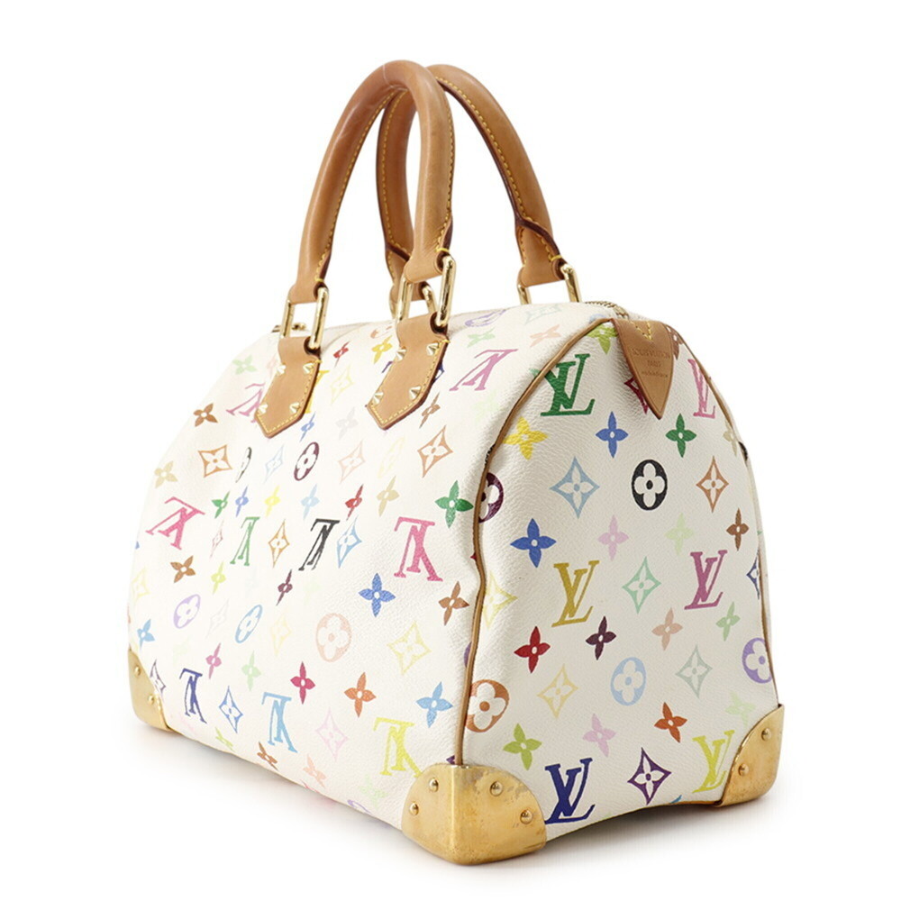 Louis Vuitton Monogram Multicolor Speedy 30 Handbag M92643 LOUIS VUITTON Whit... - Picture 2 of 16